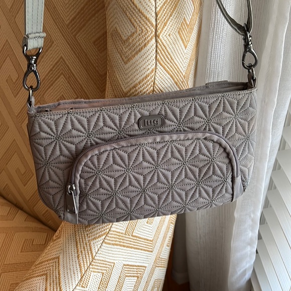 lug Handbags - Lug Flyer Gray Purse - Shoulder/Crossbody/Wristlet/Waist Purse